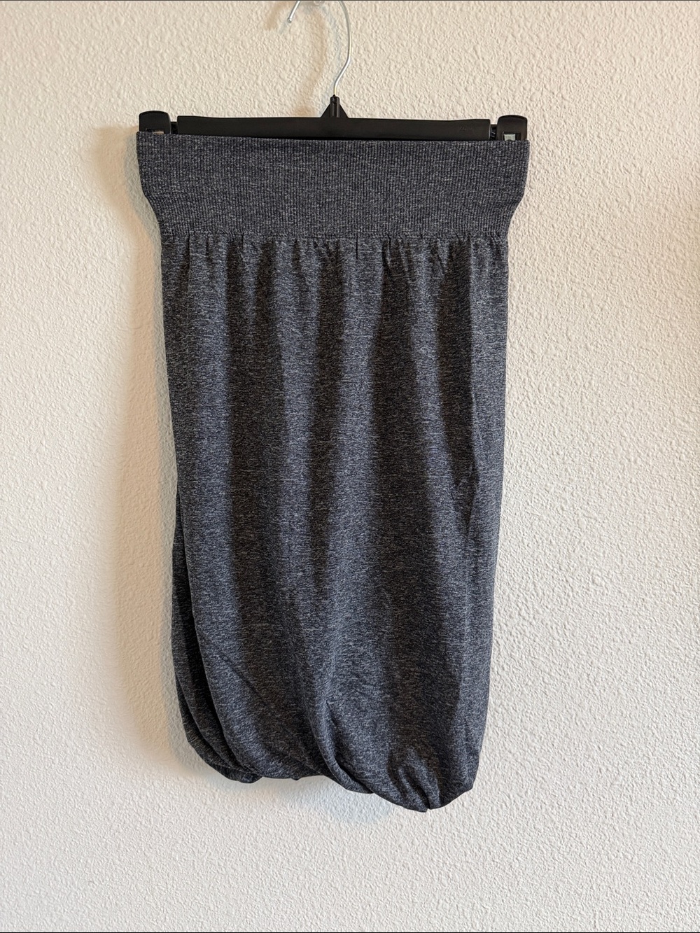 lululemon athletica Charcoal Gray Pull-On Midi Bubble Hem Skirt